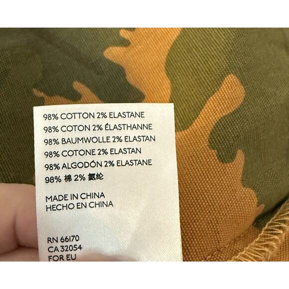 Anthropologie Pilcro Camo Leopard Jacket Sz XLP Utility Shacket Streetwear Style - Picture 12 of 15